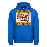 Cobalt god bless america square coaster Urban Hoodie - HRA Design Shop