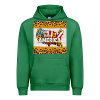 Emerald god bless america square coaster Urban Hoodie - HRA Design Shop