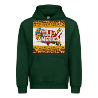 Forest Green god bless america square coaster Urban Hoodie - HRA Design Shop