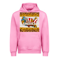 Fuchsia Pink god bless america square coaster Urban Hoodie - HRA Design Shop