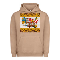 Pigment Burro god bless america square coaster Urban Hoodie - HRA Design Shop