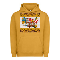 Pigment Peanut Butter god bless america square coaster Urban Hoodie - HRA Design Shop
