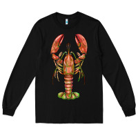Black lobster Long Sleeve Tee - BarkalooDesign