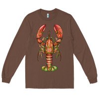 Chestnut lobster Long Sleeve Tee - BarkalooDesign