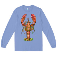 Colony Blue lobster Long Sleeve Tee - BarkalooDesign