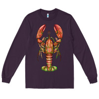 Plum lobster Long Sleeve Tee - BarkalooDesign