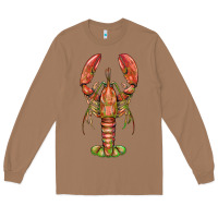 Toasted Coconut lobster Long Sleeve Tee - BarkalooDesign