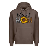 Coffee blessed mom Premium Hoodie - CowhideDigitalArt