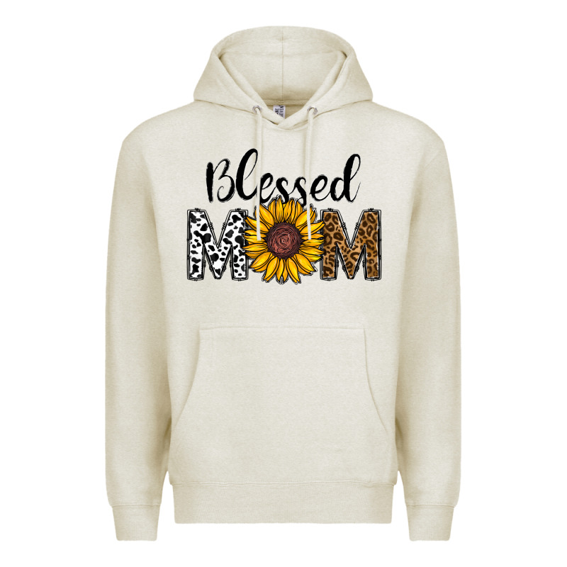 Blessed Mom Premium Hoodie by CowhideDigitalArt | Teevron