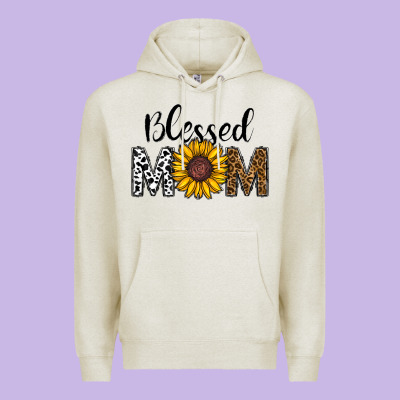 Blessed Mom Premium Hoodie Designed By Cowhidedigitalart