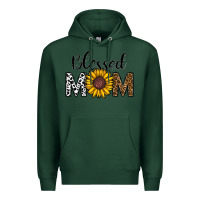 Sports Green blessed mom Premium Hoodie - CowhideDigitalArt