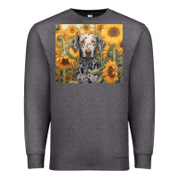 Charcoal Heather dalmatian Premium Sweatshirt - Unal Design