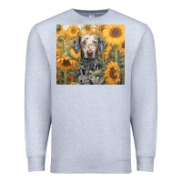Heather Grey dalmatian Premium Sweatshirt - Unal Design