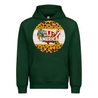 Forest Green god bless america round coaster Urban Hoodie - HRA Design Shop