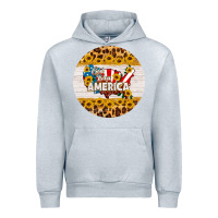Heather Grey god bless america round coaster Urban Hoodie - HRA Design Shop
