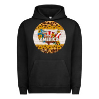 God Bless America Round Coaster Urban Hoodie | Teevron