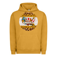 Pigment Peanut Butter god bless america round coaster Urban Hoodie - HRA Design Shop