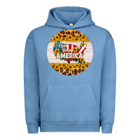 Pigment Pebble Blue god bless america round coaster Urban Hoodie - HRA Design Shop