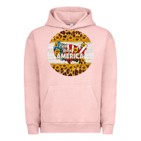 Pigment Salmon god bless america round coaster Urban Hoodie - HRA Design Shop
