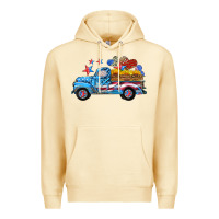 Pina Colada american truck and flag with stars Premium Hoodie - HRA Design Shop