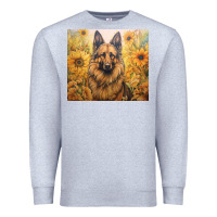Heather Grey german shepherd Premium Sweatshirt - Unal Design