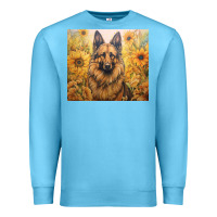 Ocean Blue german shepherd Premium Sweatshirt - Unal Design