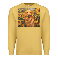 Antique Gold golden retriever Premium Sweatshirt - Unal Design