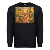 Black golden retriever Premium Sweatshirt - Unal Design