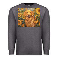 Charcoal Heather golden retriever Premium Sweatshirt - Unal Design