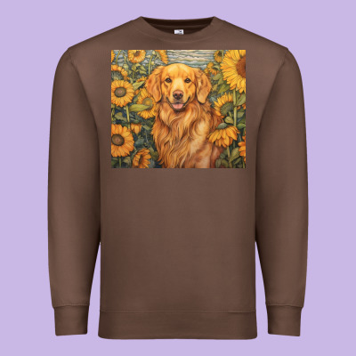 Golden Retriever Premium Sweatshirt Designed By Unal Design