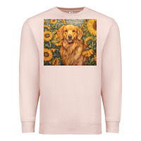 Pale Pink golden retriever Premium Sweatshirt - Unal Design