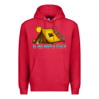 Cardinal camping is my happy place Premium Hoodie - CowhideDigitalArt