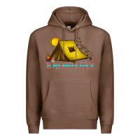 Chestnut camping is my happy place Premium Hoodie - CowhideDigitalArt