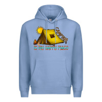 Colony Blue camping is my happy place Premium Hoodie - CowhideDigitalArt