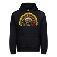 Black mexico sunflower rainbow Urban Hoodie - HRA Design Shop