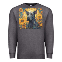 Charcoal Heather great dane Premium Sweatshirt - Unal Design