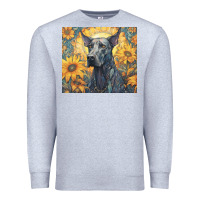 Heather Grey great dane Premium Sweatshirt - Unal Design