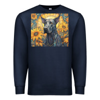 Navy great dane Premium Sweatshirt - Unal Design