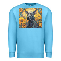 Ocean Blue great dane Premium Sweatshirt - Unal Design