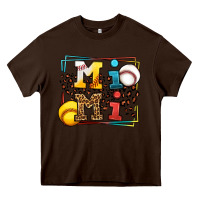 Chocolate Brown Baseball and Softball mimi Heavy Core Tee - LillyAllenDesigns