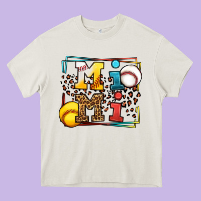 Baseball And Softball Mimi Heavy Core Tee Designed By Lillyallendesigns