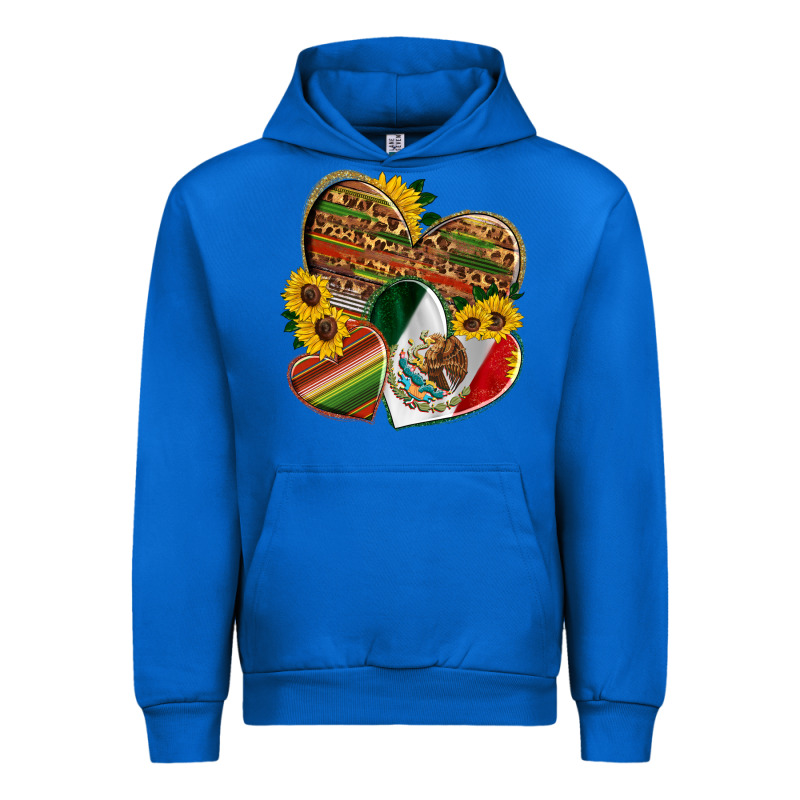 Mexico Heart And Sunflower Urban Hoodie by HRA Design Shop | Teevron