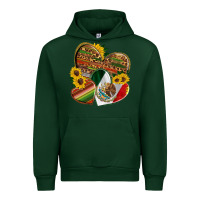 Forest Green mexico heart and sunflower Urban Hoodie - HRA Design Shop