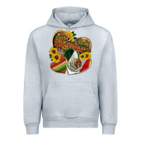 Heather Grey mexico heart and sunflower Urban Hoodie - HRA Design Shop