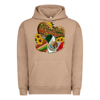 Pigment Burro mexico heart and sunflower Urban Hoodie - HRA Design Shop