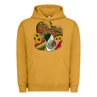 Pigment Peanut Butter mexico heart and sunflower Urban Hoodie - HRA Design Shop