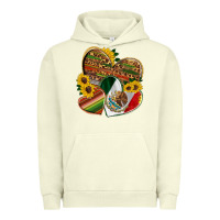 Pigment Pistachio mexico heart and sunflower Urban Hoodie - HRA Design Shop