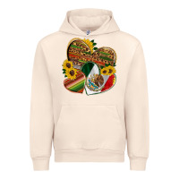 Sandshell mexico heart and sunflower Urban Hoodie - HRA Design Shop
