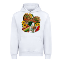 White mexico heart and sunflower Urban Hoodie - HRA Design Shop