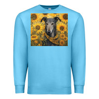 Ocean Blue greyhound Premium Sweatshirt - Unal Design